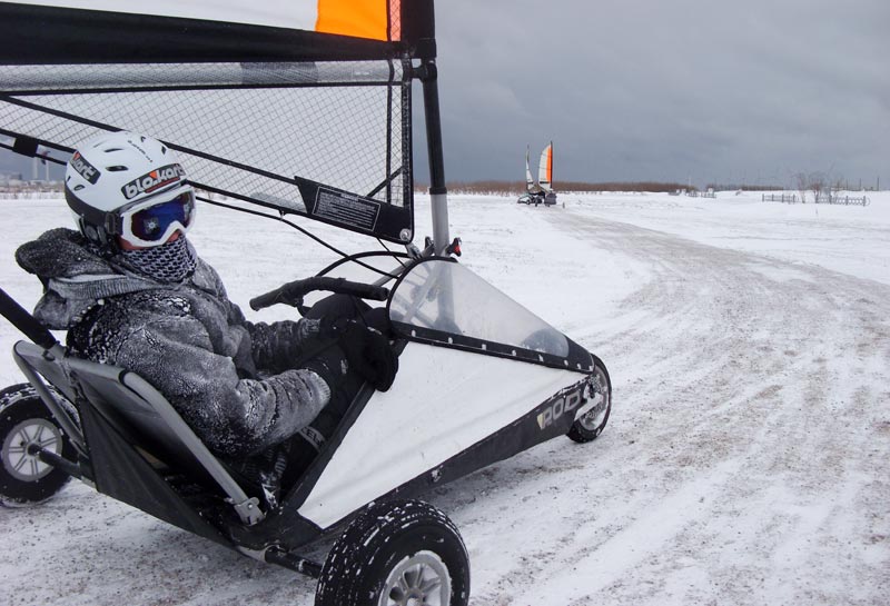 Blokartbanen ved Amager Strand har fået udvidet banen til dobbelt bredde. Foto: Erik Wulff