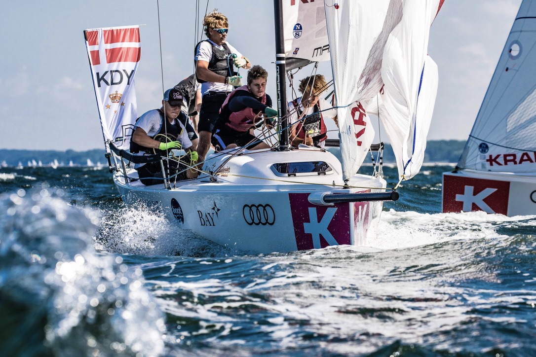 KDY-holdet blev bedste danske team til Youth Sailing Championship. Foto: Youth Sailing Championship