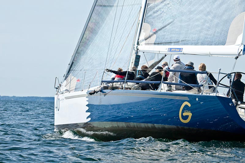Den svenske IMX 40 ”Gertrud vandt med en total på 13 point. Arkivfoto: Elvstrøm sails