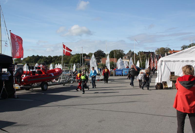360 sejlere havde indtaget Skælskør til årets Harboe Cup. Foto: Claus Møller Christensen.
