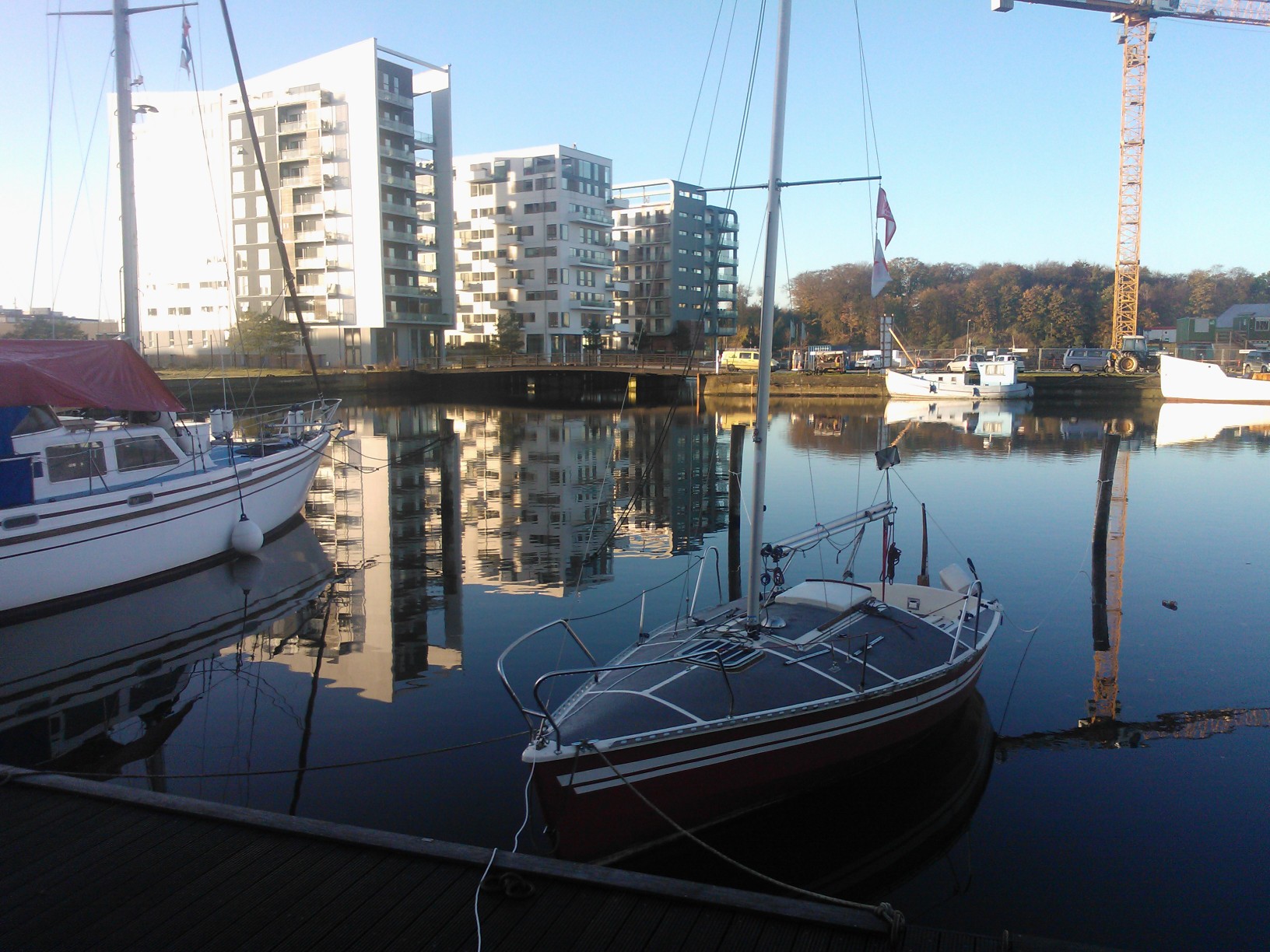 Der er god plads i Odense havn for tiden. Foto: Troels Lykke