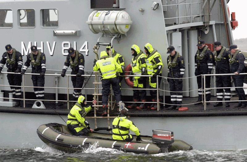 Marinehjemmeværnet løser en række opgaver inden for farvandsovervågning, redning og miljø samt bevogtning af søværnets flådestationer og materiel. Foto: hjv.dk