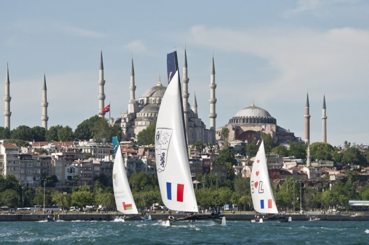 Der var her i Istanbul, at danskerne skulle have sejlet Extreme 40. Foto: Delta Lloyd