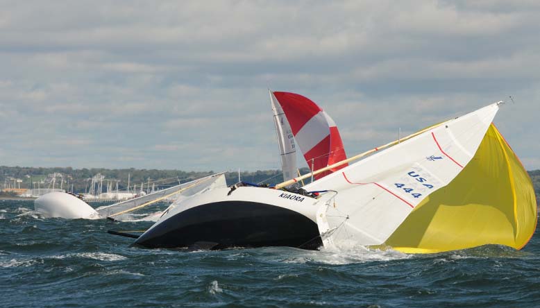 J-både kæmper i Newport i Narragansett Bay, USA. Foto: photoboat.com