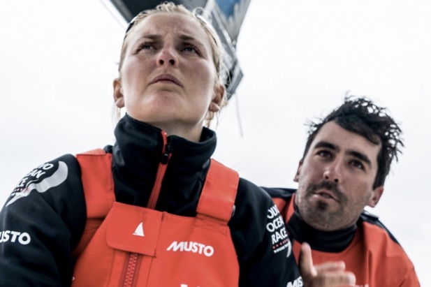 Jena Mai Hansen og resten af Vestas-teamet har sejlet langs den brasilianske kyst. Foto: Rich Edwards / Volvo Ocean Race