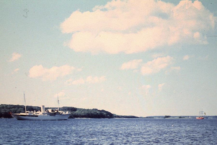Kim Hegn Hansens billede taget fra stranden i Strandhuse d. 11. juni 1967. Foto: Kim Hegn Hansen