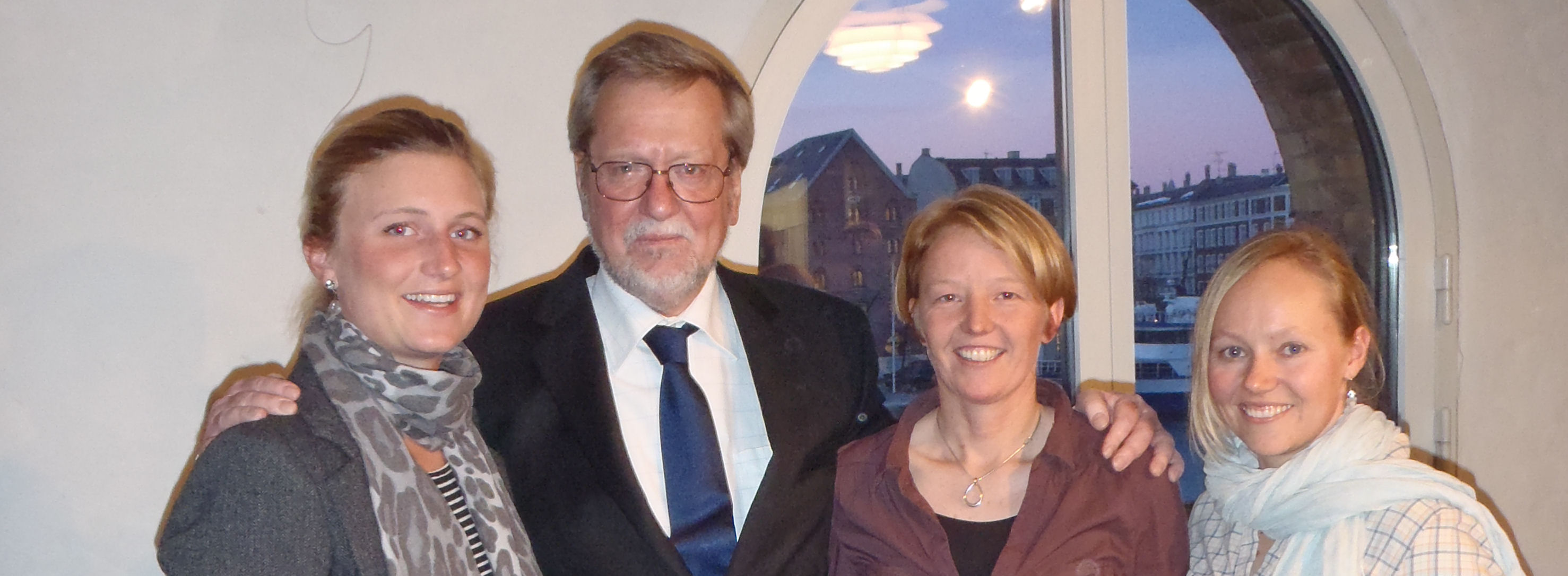 Fra venstre: Susanne Boidin, Per Stig Møller, Lotte Meldgaard og Helle Ørum fra Skovshoved.