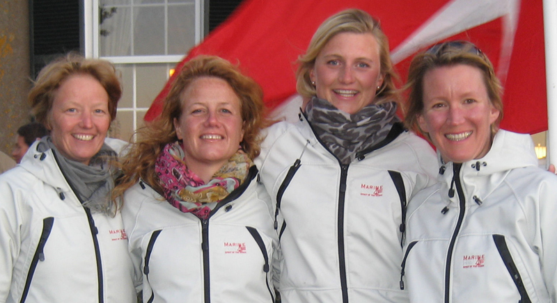 Team Meldgaard i USA. Lotte Meldgaard, tv.