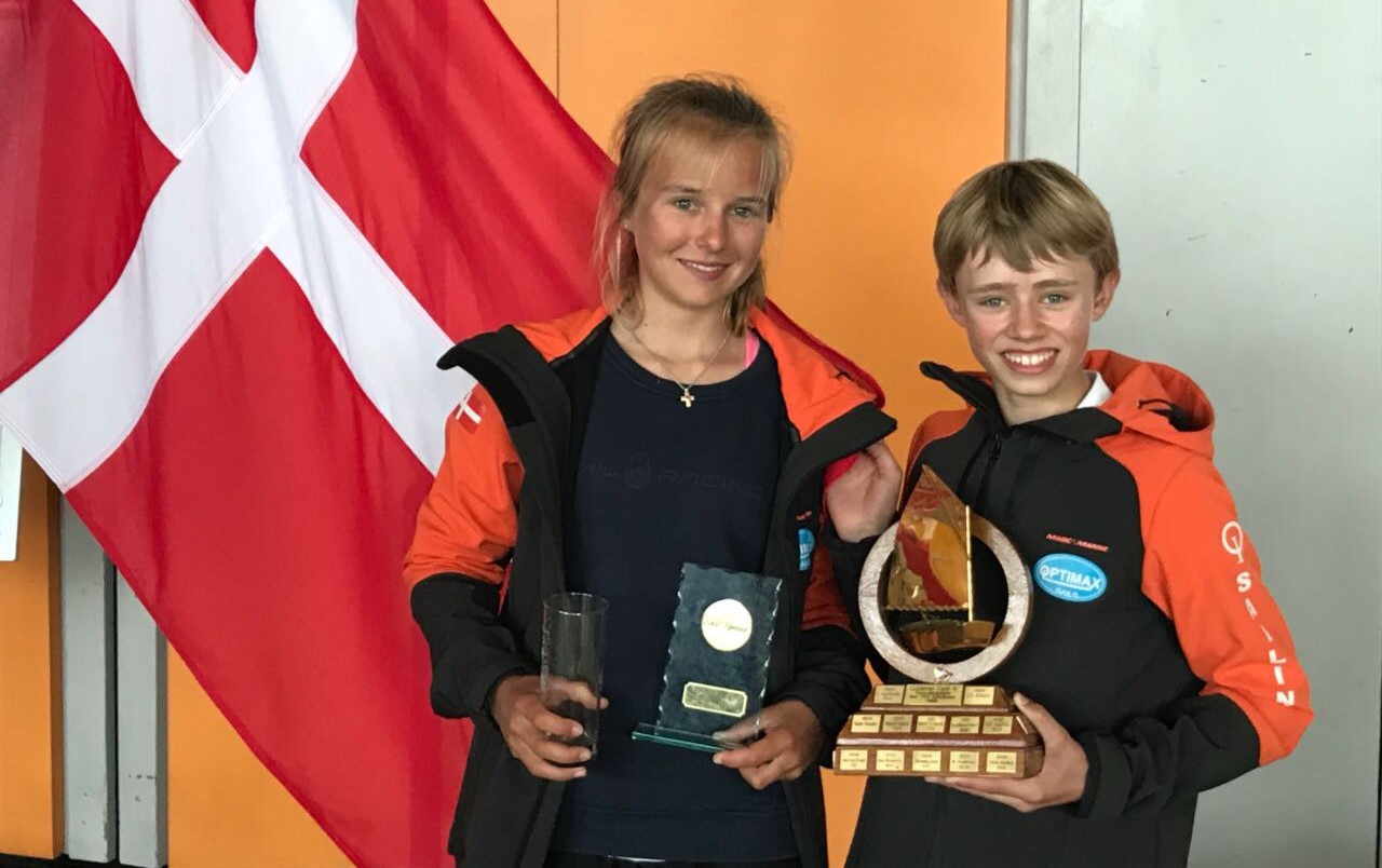 Helena Wolff og Malthe Ebdrup tog hhv. en 3. og 1. plads i det kæmpe prestige-stævne i Kiel. Privatfoto