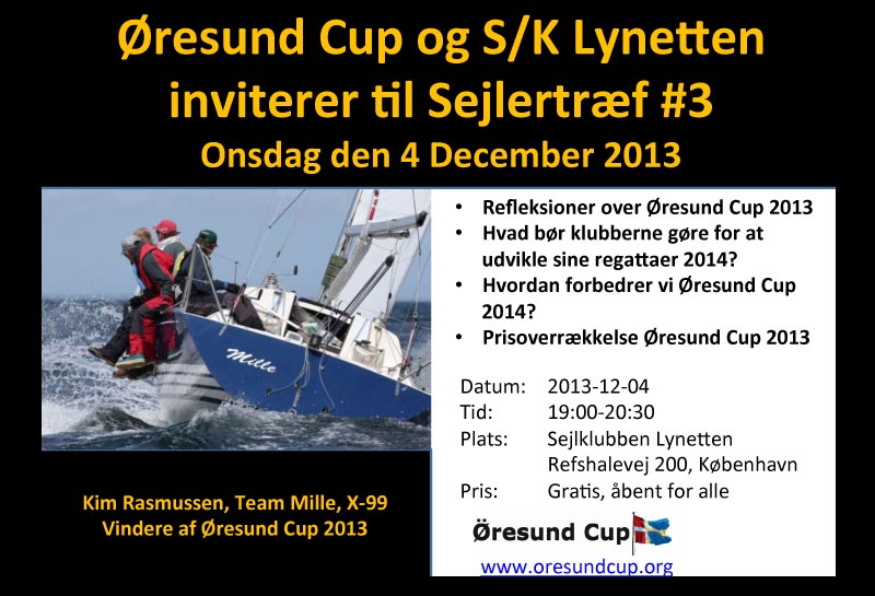 Alle er velkomne i Lynetten i morgen, onsdag d. 4. devember. Foto: Øresund Cup