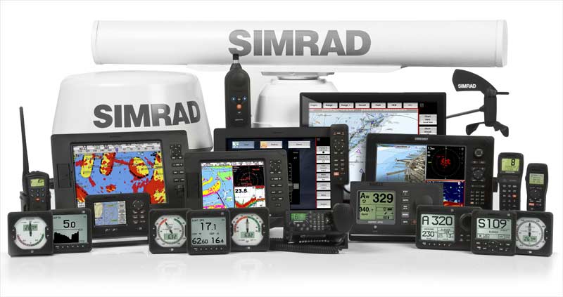 Simrad har en lang række produkter, både til amatør- og professionelle sejlere.