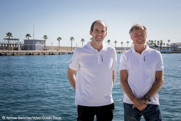 Under sidste Volvo Ocean Race stod Richard Brisius (t.v.) og Johan Salén i spidsen for kvindeholdet SCA. Foto: Ainhoa Sanchez / Volvo Ocean Race