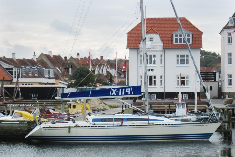 Denne X119 fra 1989 kan erhverves for 595.000 kr. Foto: Kerteminde Sejlklub